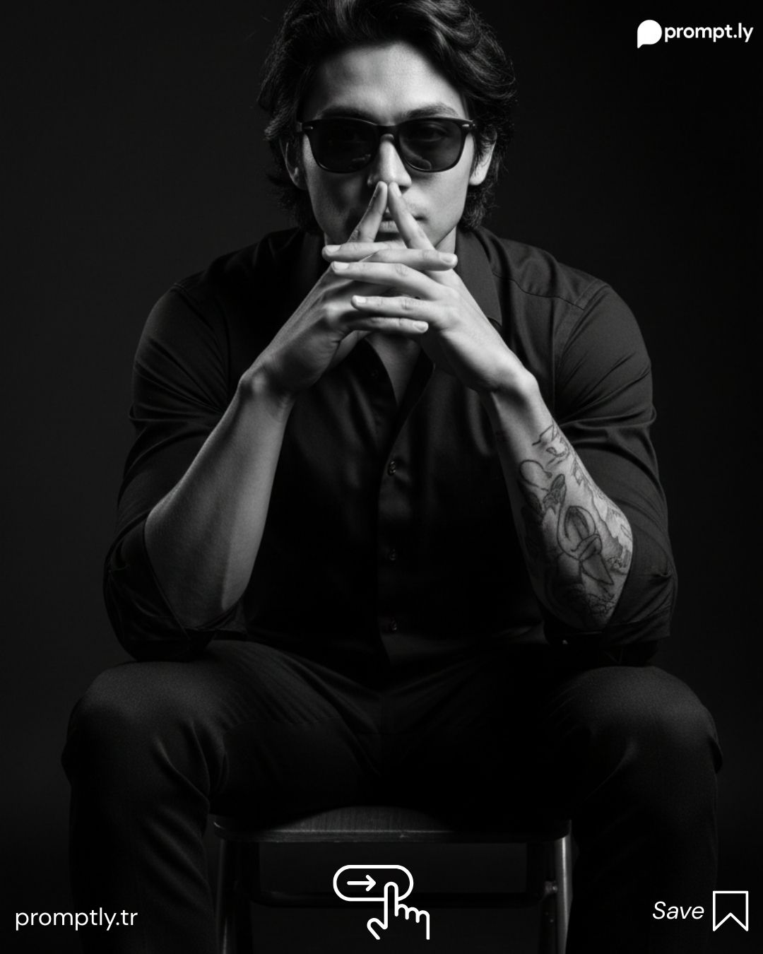 Siyah Beyaz Portre örnek görseli