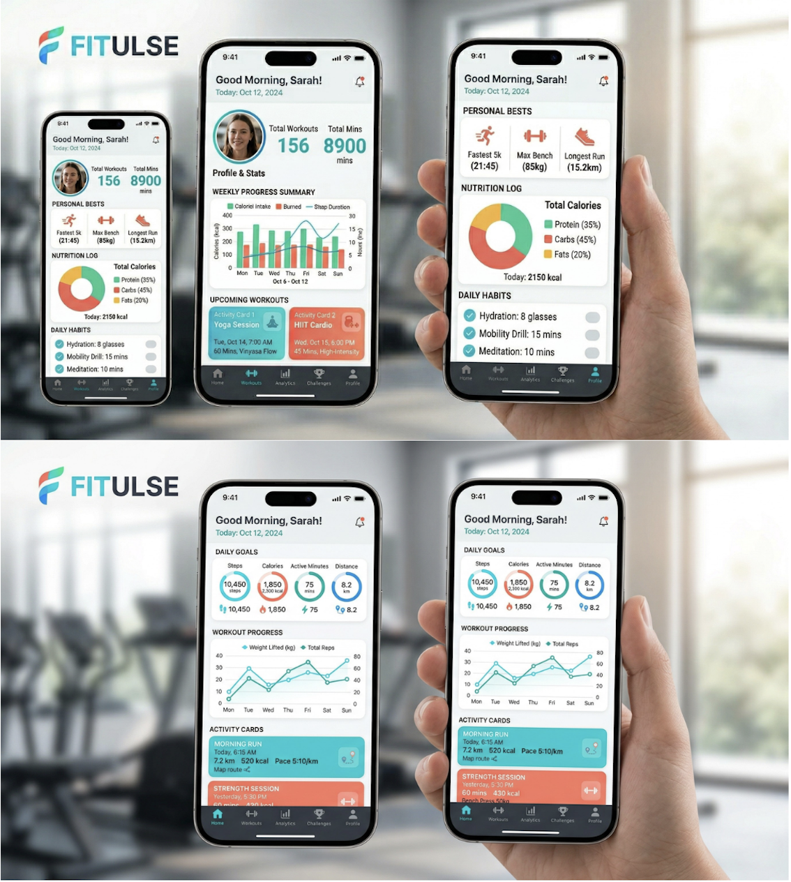 Fitness Takip Uygulaması örnek görseli