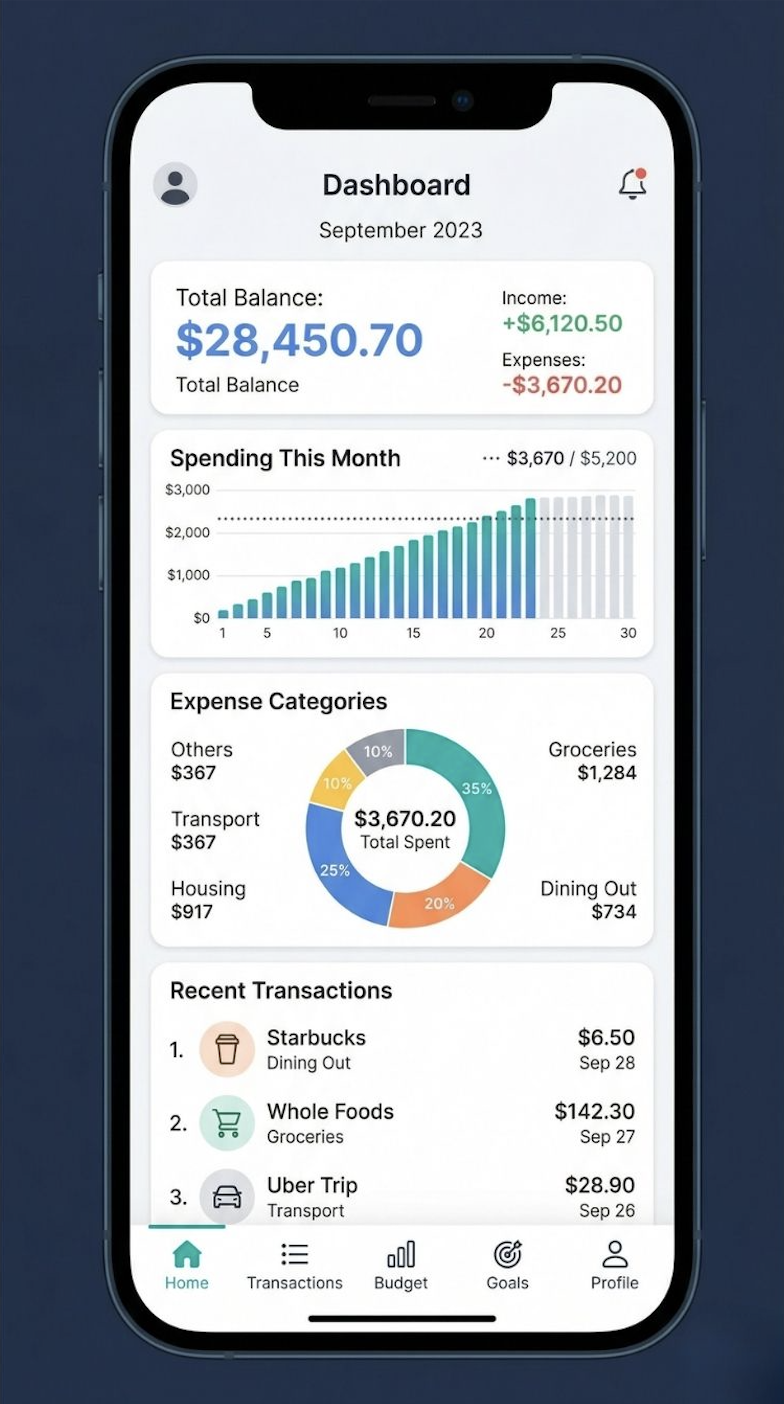 Kişisel Finans Takip örnek görseli